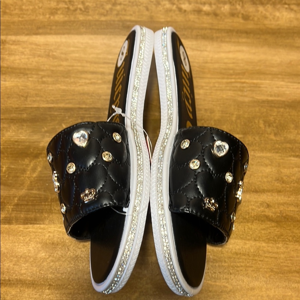 Juicy Couture Embellished Quilted Sandals - Picture 6 of 9